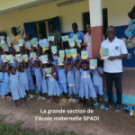 Distribution du livre sur la nutrition dans 3 maternelles en Côte d'Ivoire