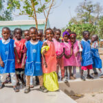 Pose de la première pierre de la 15ème maternelle Racines d'Enfance