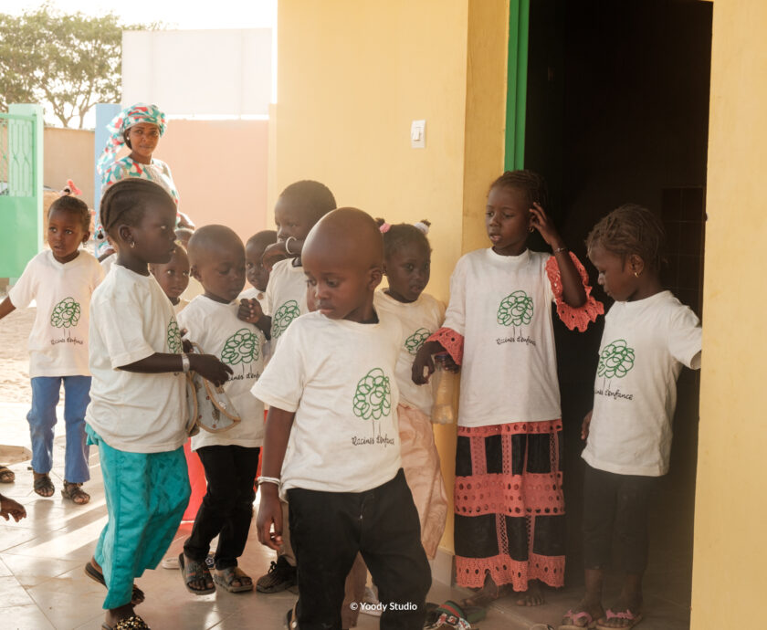 Enfants-visite école-keur songho-février-2022